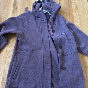 Patagonia Heathered Purple Fleece Jacket
